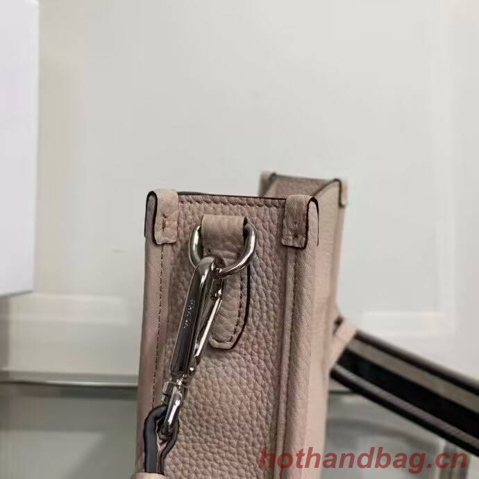 Prada Leather mini shoulder bag 1BH191 Clay Grey