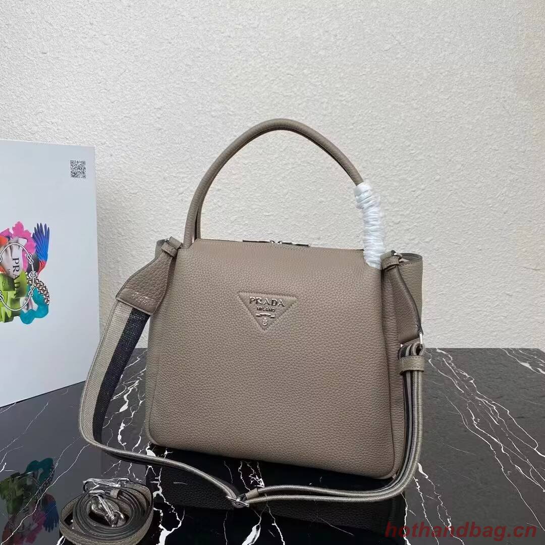 Prada Leather shoulder bag 1NC175 gray