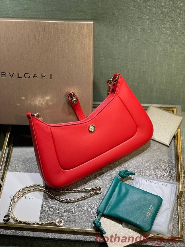 Bvlgari Serpenti Forever leather crossbody bag B282935 red