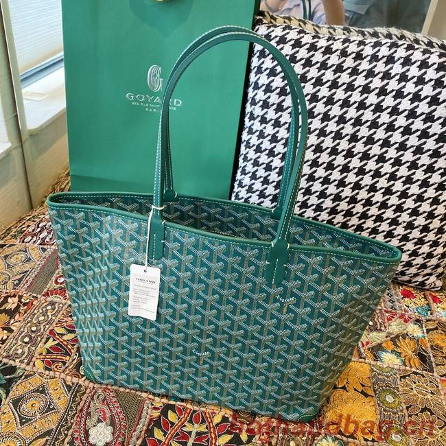 Goyard Calfskin Leather Tote Bag 20217 green