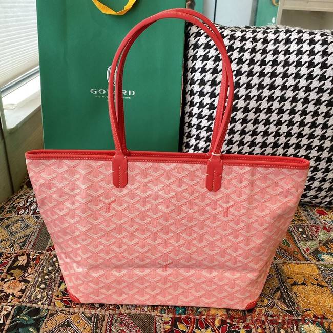 Goyard Calfskin Leather Tote Bag 20217 pink