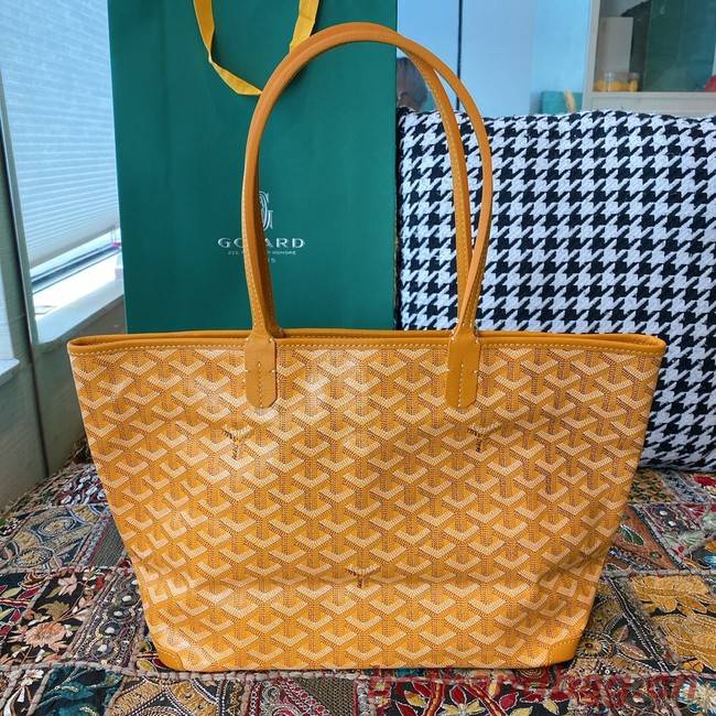 Goyard Calfskin Leather Tote Bag 20217 yellow