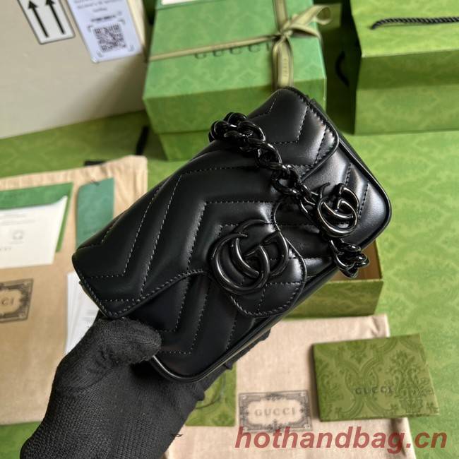 Gucci GG Marmont belt bag 699757 black