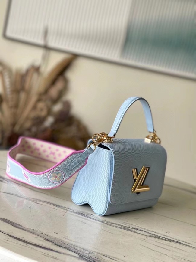 Louis Vuitton Twist PM M22515 Bleu Nuage Blue