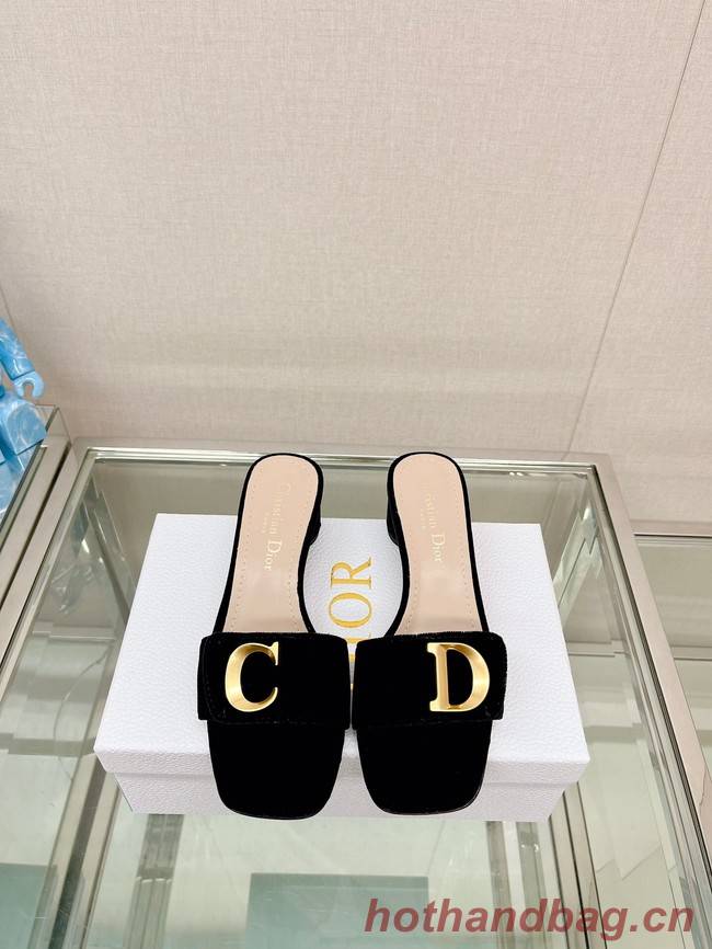 CEST DIOR HEELED SLIDE Velvet 93449-4