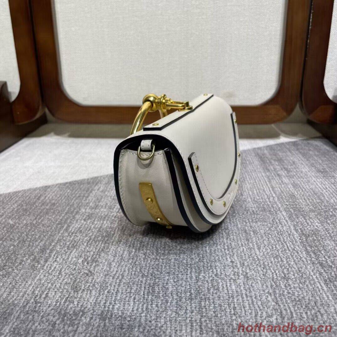 Chloe Nile Bracelet Minaudiere Original Leather 6020 White