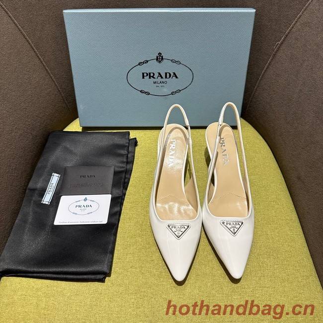 Prada Brushed leather slingback pumps 93512-3