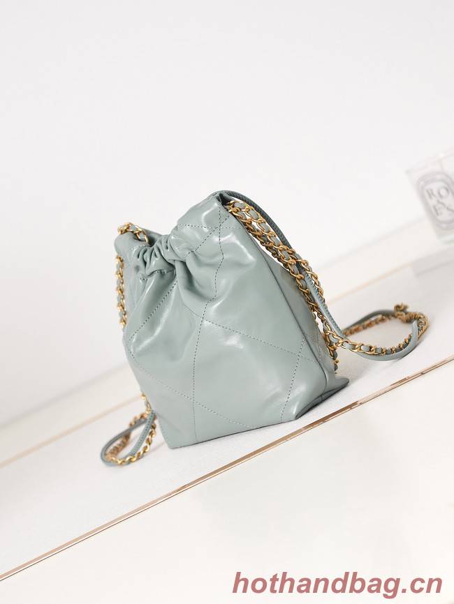 CHANEL 22 MINI HANDBAG AS3980 sky blue