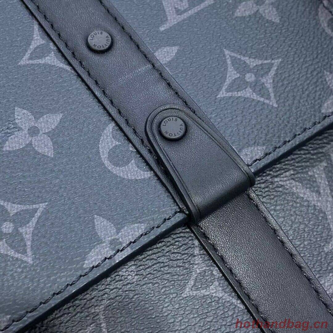 Louis Vuitton Monogram Eclipse Original Leather Trunk Bag M45727 Black