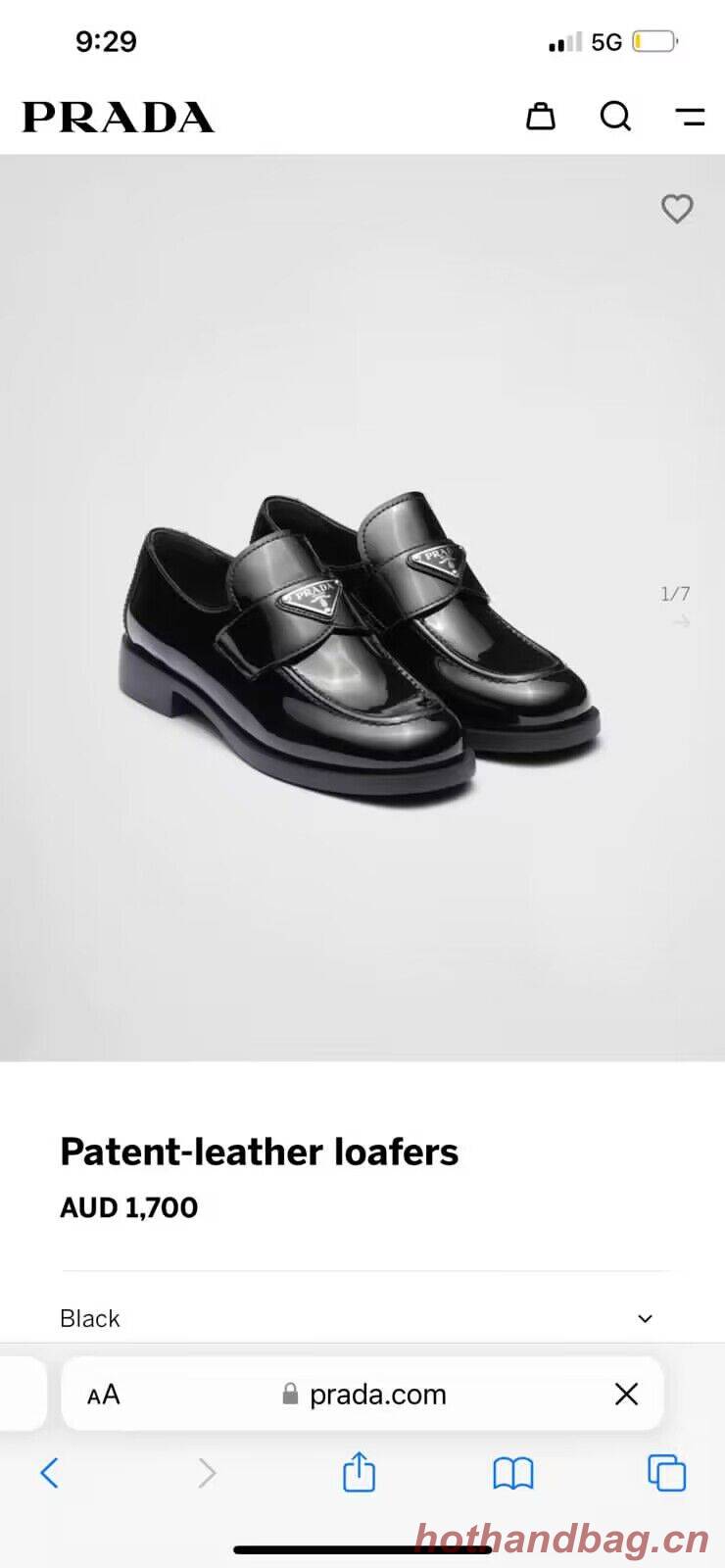 Prada Leather Loafers Shoes PD20310 Black