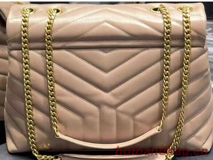 SAINT LAURENT Loulou Monogram medium quilted leather shoulder bag 74558 Khaki