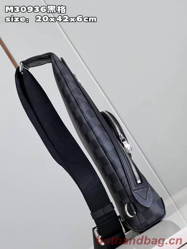 Louis Vuitton Duo Slingbag Damier Graphite canvas M30936 Black