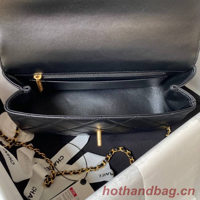 Chanel SMALL FLAP BAG WITH TOP HANDLE AS4232 black