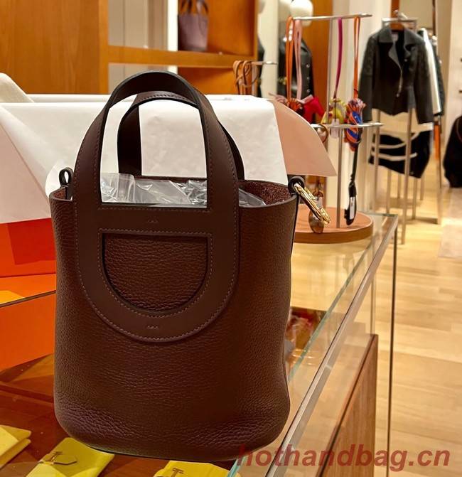 Hermes Original Togo Leather Bag H3602 wine