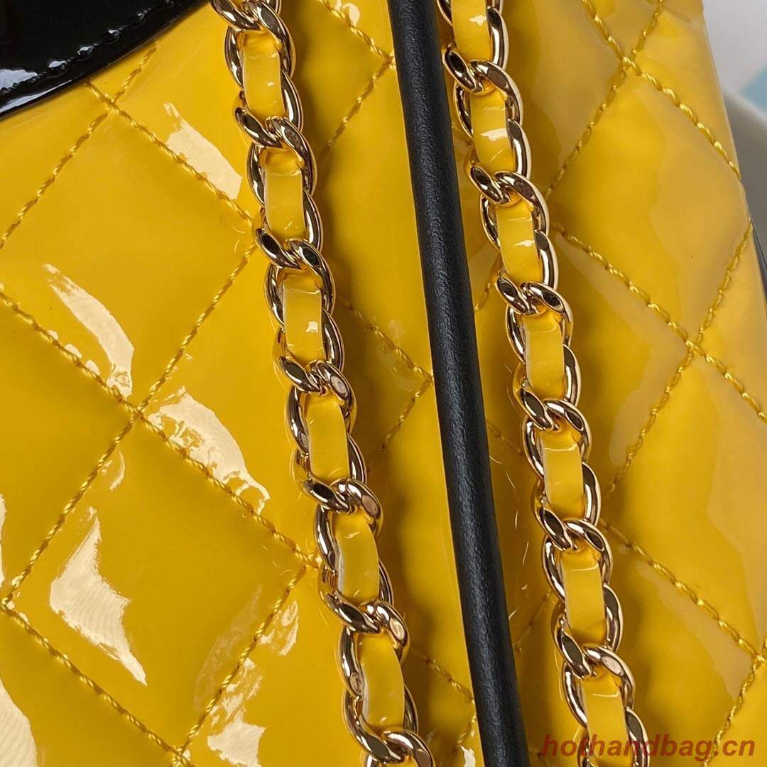 CHANEL 31 MINI SHOPPING BAG AS4133 Yellow & Black