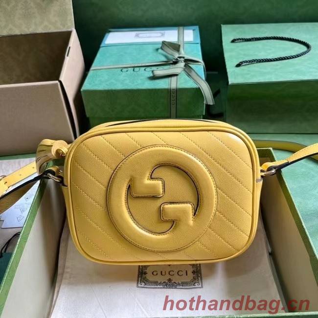 GUCCI BLONDIE SMALL SHOULDER BAG 742360 Yellow