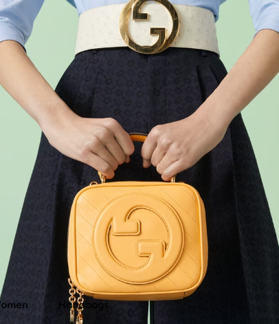 GUCCI BLONDIE TOP HANDLE BAG 744434 Yellow