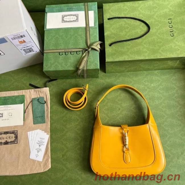 GUCCI JACKIE 1961 SMALL SHOULDER BAG 636709 yellow