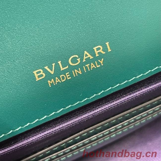 Bvlgari Serpenti Forever leather crossbody bag 289676 green