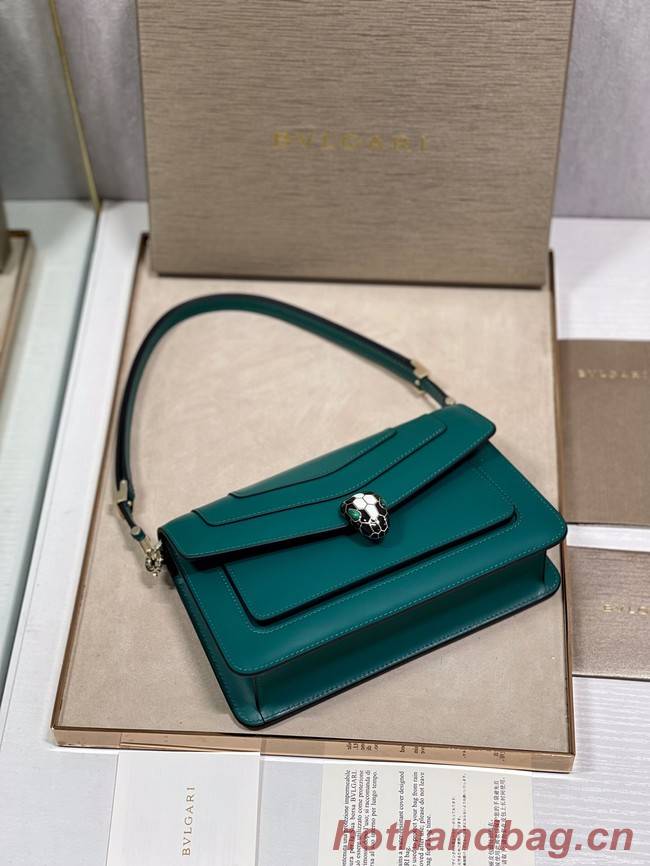 Bvlgari Serpenti Forever leather crossbody bag 289676 green