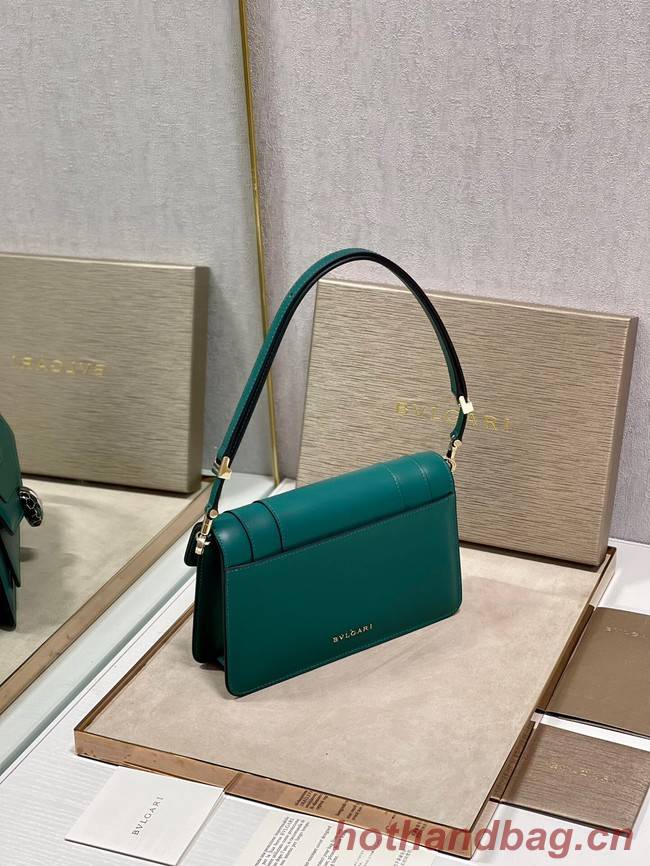 Bvlgari Serpenti Forever leather crossbody bag 289676 green