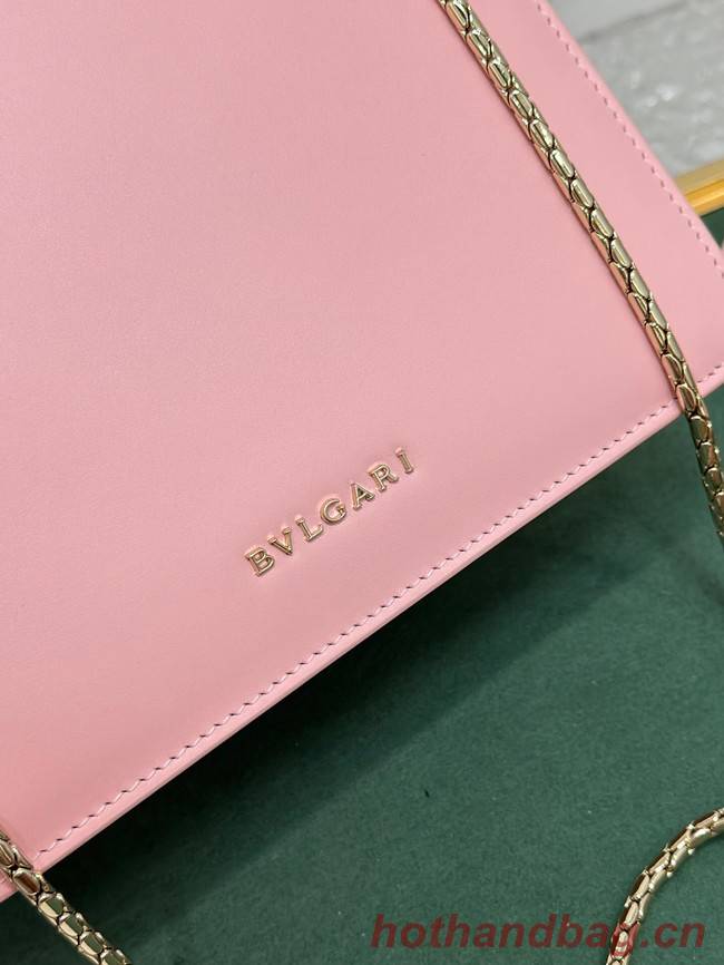 Bvlgari Serpenti Forever leather crossbody bag 38329 pink