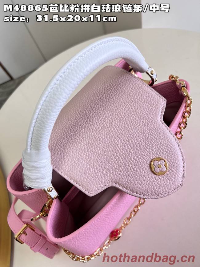 Louis Vuitton Capucines MM M20784 Rose Chamallow Pink