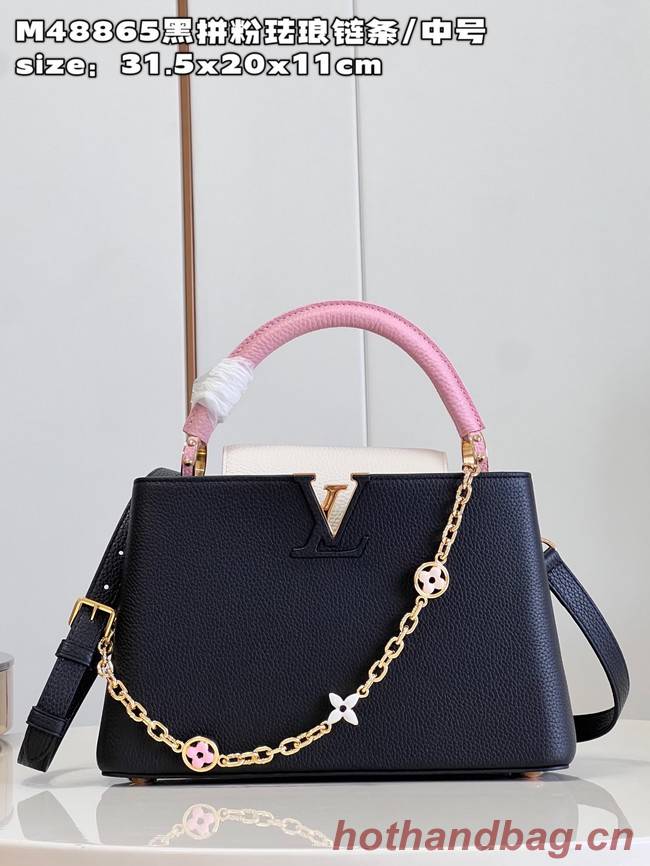 Louis Vuitton Capucines MM M20784 black