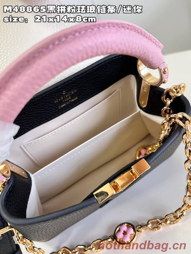 Louis Vuitton Capucines Mini M22375 Rose Chamallow Pink