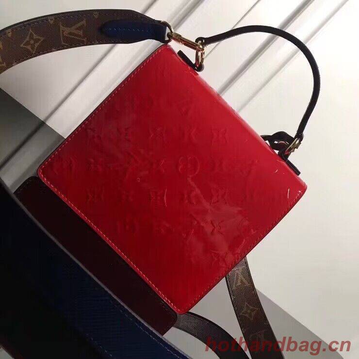 Louis Vuitton Spring Street Monogram Vernis Patent Original Leather M90376 Red