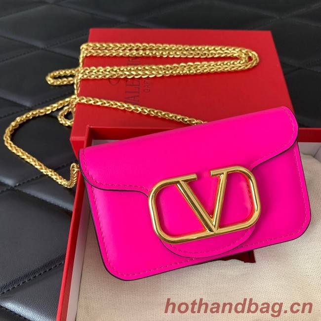 VALENTINO LOCO calf leather chain nano XLI16 rose