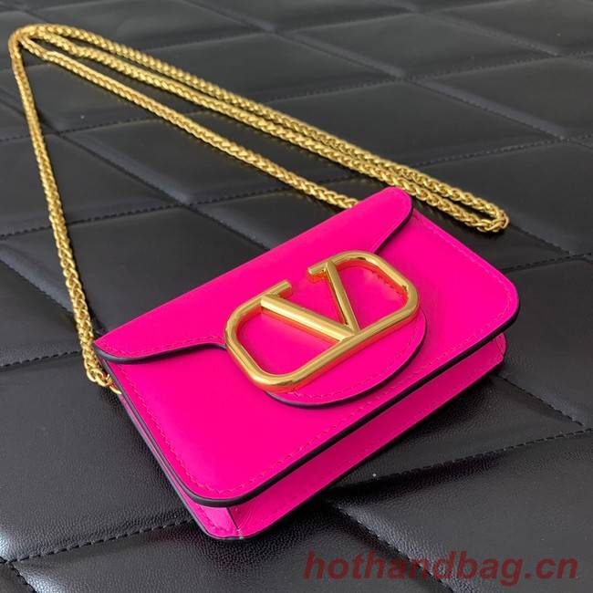 VALENTINO LOCO calf leather chain nano XLI16 rose