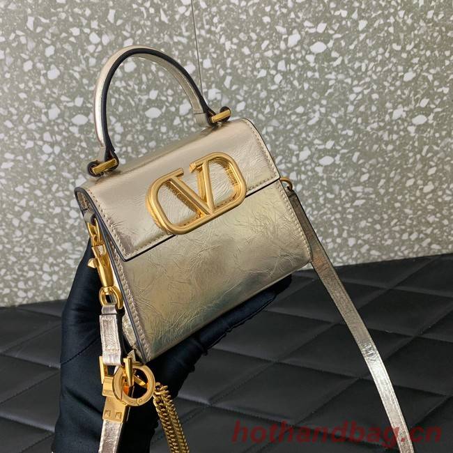 VALENTINO VSLING nano Calfskin Shoulder bag GW46R silver