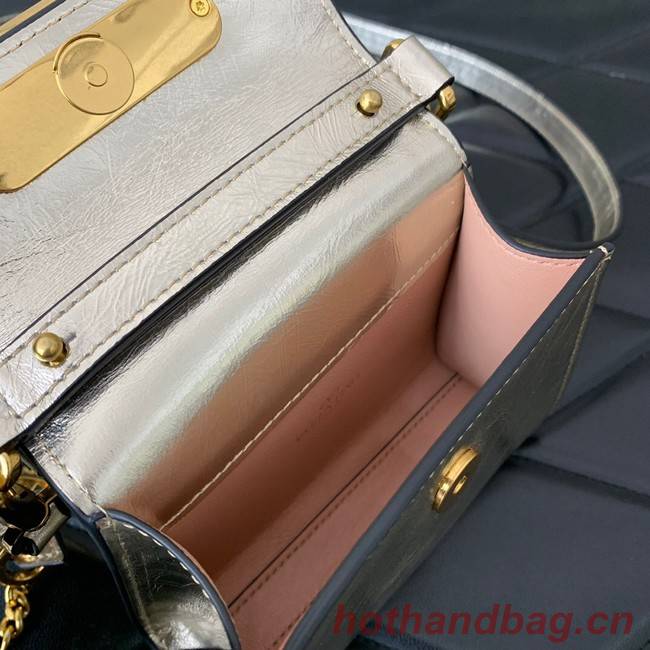 VALENTINO VSLING nano Calfskin Shoulder bag GW46R silver