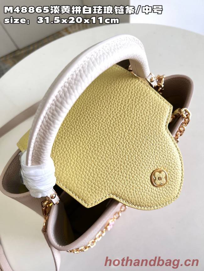 Louis Vuitton Capucines MM M20784 light yellow