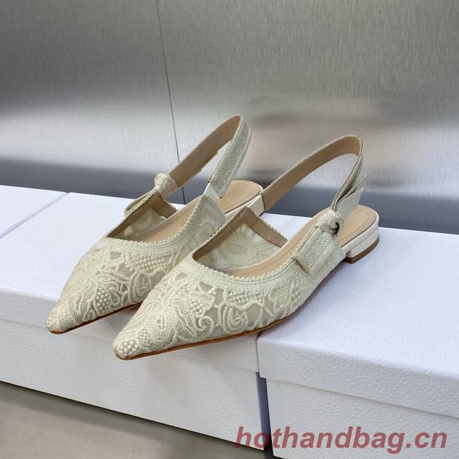 JADIOR SLINGBACK FLAT Embroidered Cotton 93528-4