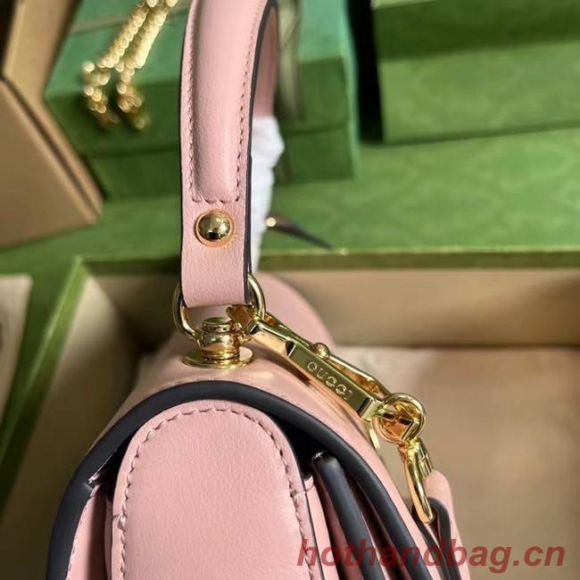 GUCCI BLONDIE TOP-HANDLE BAG 735101 Light pink