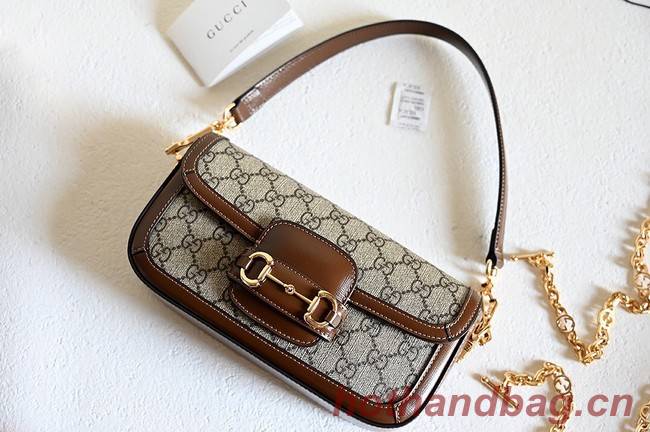 GUCCI HORSEBIT 1955 SMALL SHOULDER BAG 735178 Beige