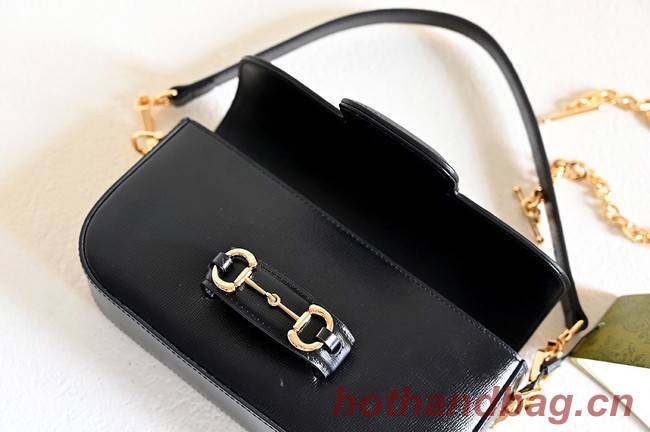 GUCCI HORSEBIT 1955 SMALL SHOULDER BAG 735178 black