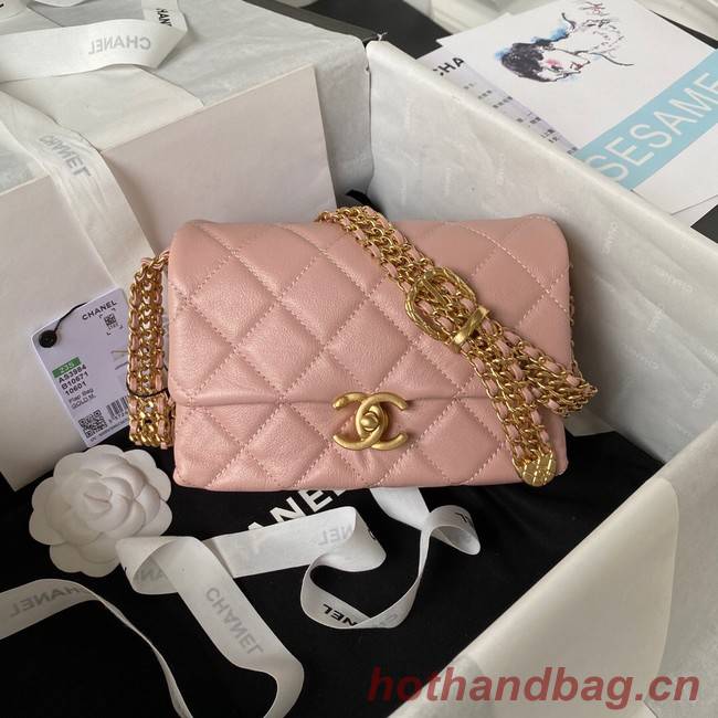 Chanel SMALL FLAP BAG AS3984 pink