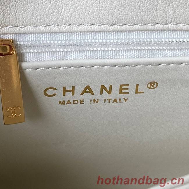 Chanel SMALL FLAP BAG AS3994 white