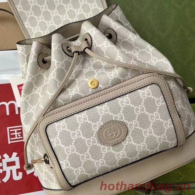 GUCCI BACKPACK WITH INTERLOCKING G 674147 white