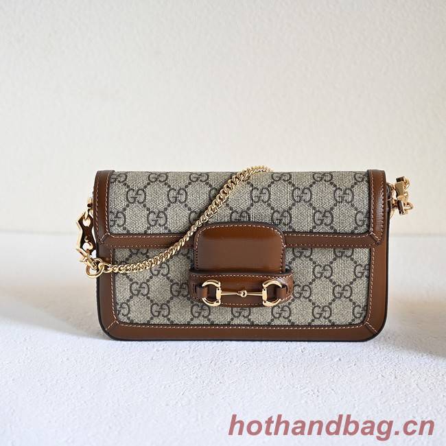 GUCCI HORSEBIT 1955 MINI BAG 752002 BROWN