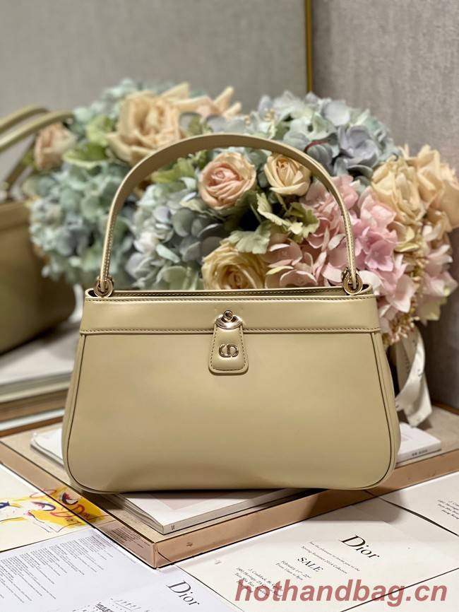 MEDIUM DIOR KEY BAG Apricot Box Calfskin M1843OBEQ