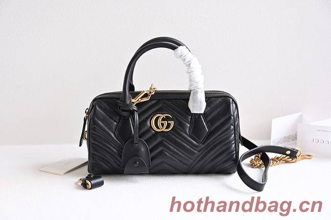 GUCCI GG MARMONT SMALL TOP HANDLE BAG 746319 black