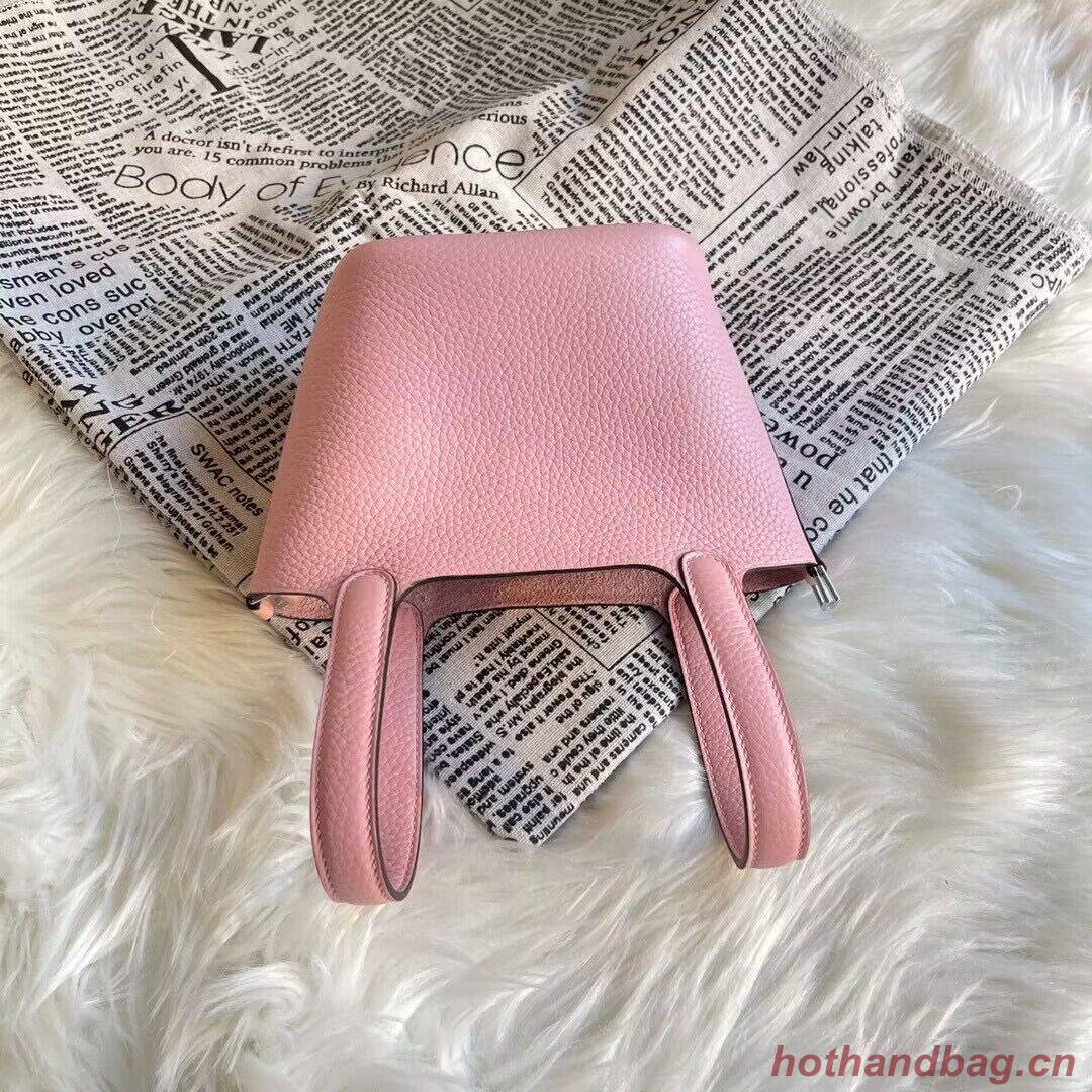 Hermes Mini Picotin 14 Lock Bags Original Togo Leather PL5302 Pink