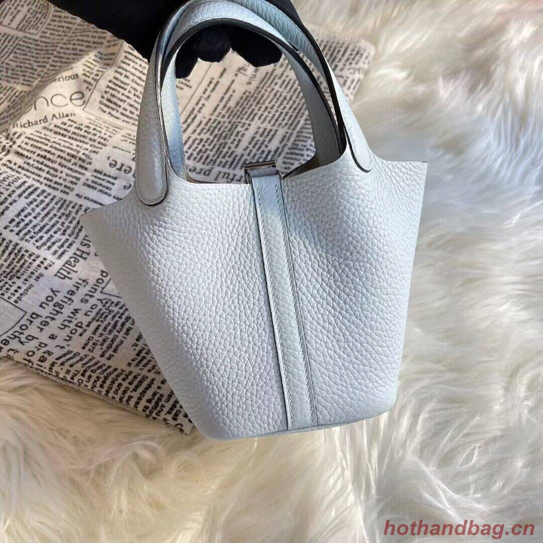 Hermes Mini Picotin 14 Lock Bags Original Togo Leather PL5302 White