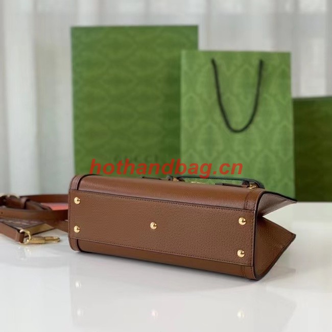 GUCCI DIANA SMALL SHOULDER BAG 735153 Brown