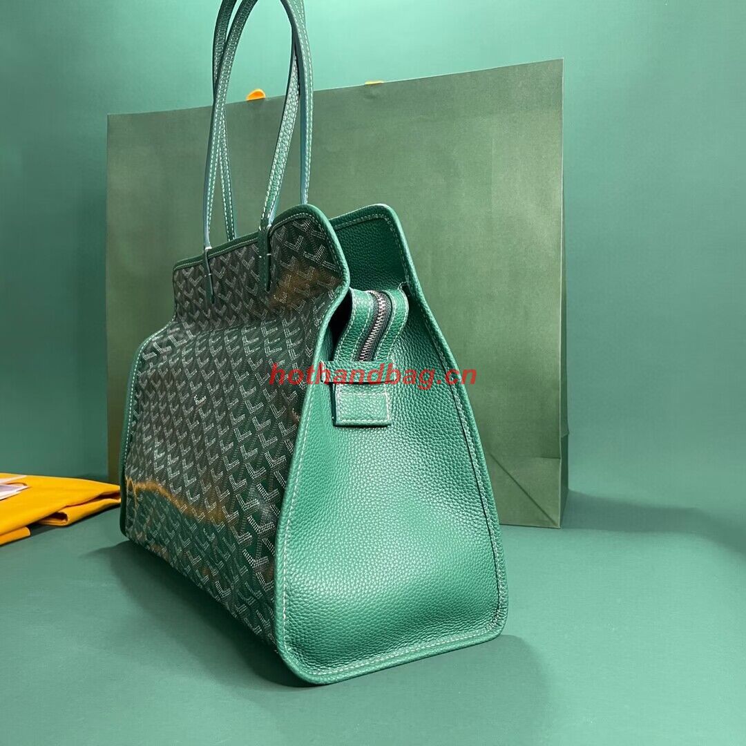 Goyard Hardy 2 Original Calfskin Leather Pet Bag 20299 Green