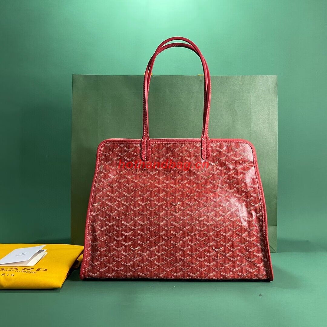 Goyard Hardy 2 Original Calfskin Leather Pet Bag 20299 Red